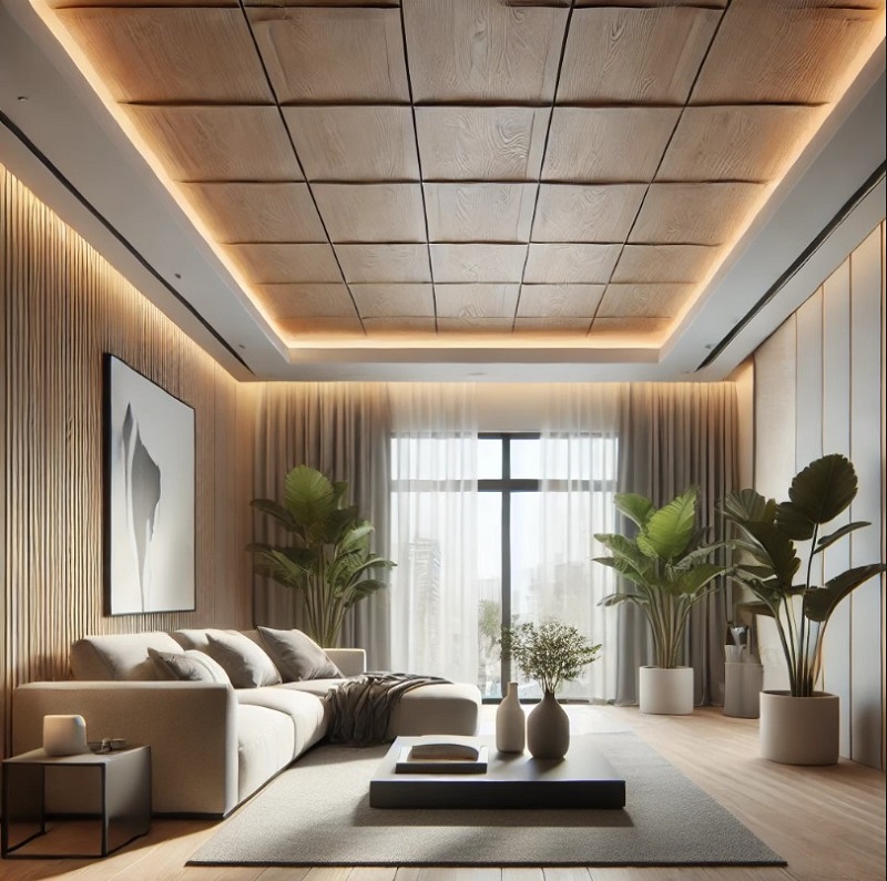 Tấm ốp trần nhà vân gỗ Tấm ốp trần nhà vân gỗ